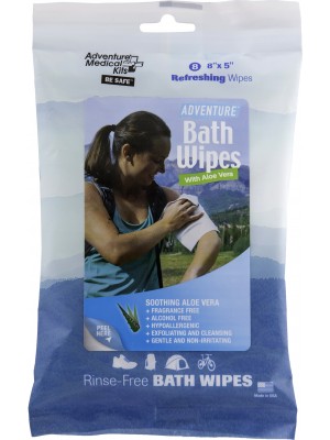 Adventure Bath Wipes - Travel Size, Pkg./8